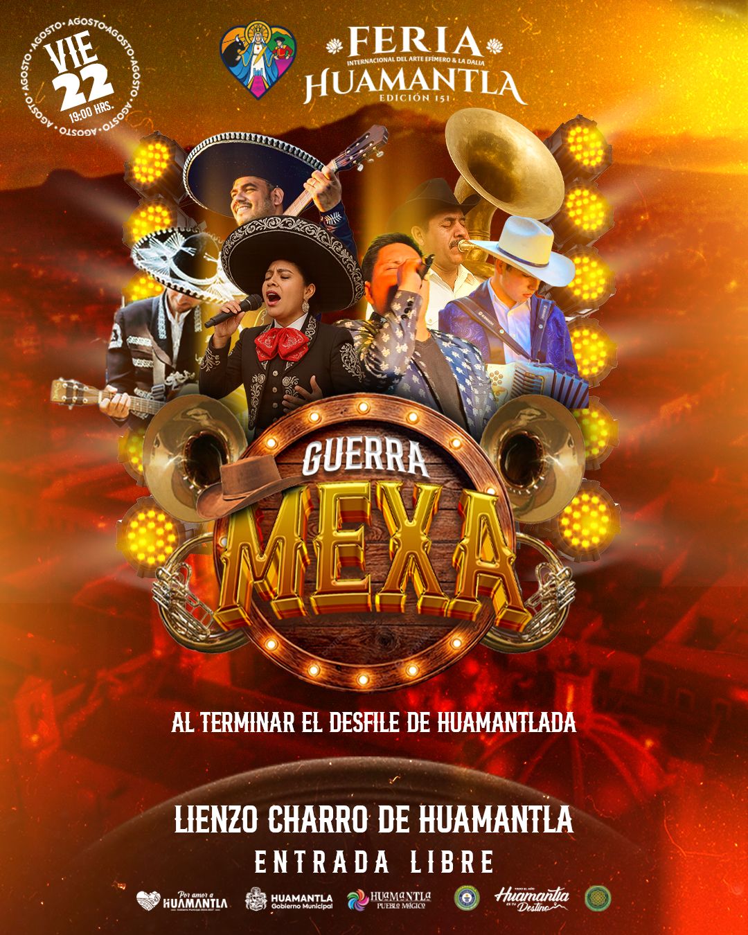Huamantla vive la tradición con la Guerra Mexa
